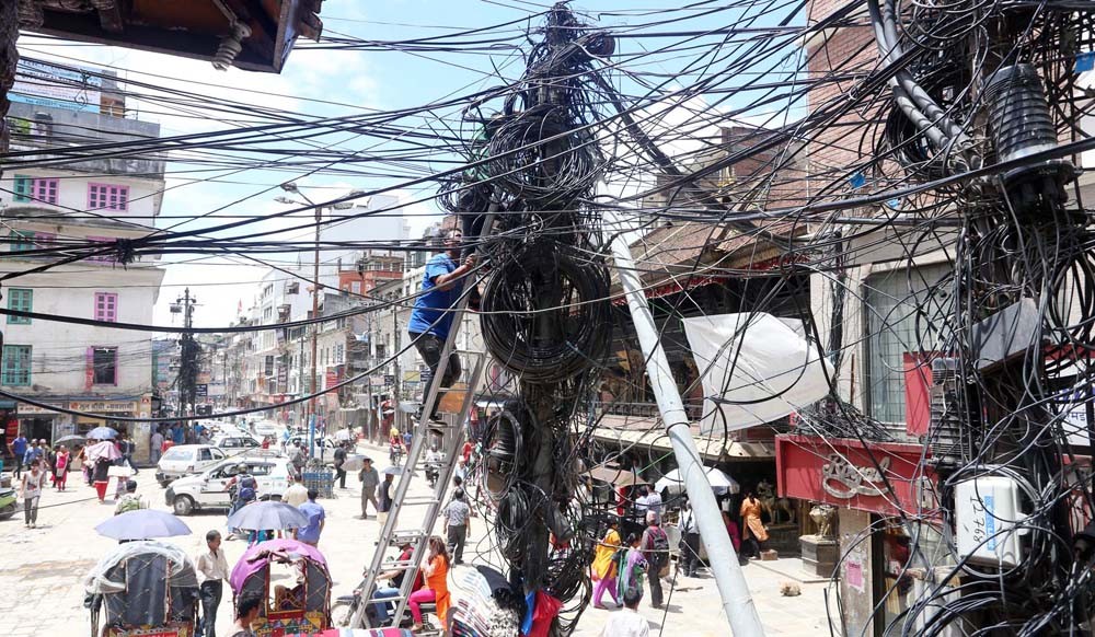 काठमाडौंको आकासमा अब तार नदेखिने