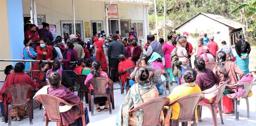 काभ्रेको ठूलो पर्सेलमा सञ्चालित स्वास्थ्य शिविरमा ३ सय जनाको जाँच